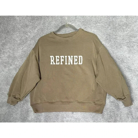 Oak + Fort Oversized Refined Graphic‎ Sweatshirt - small - Picture 1 of 4